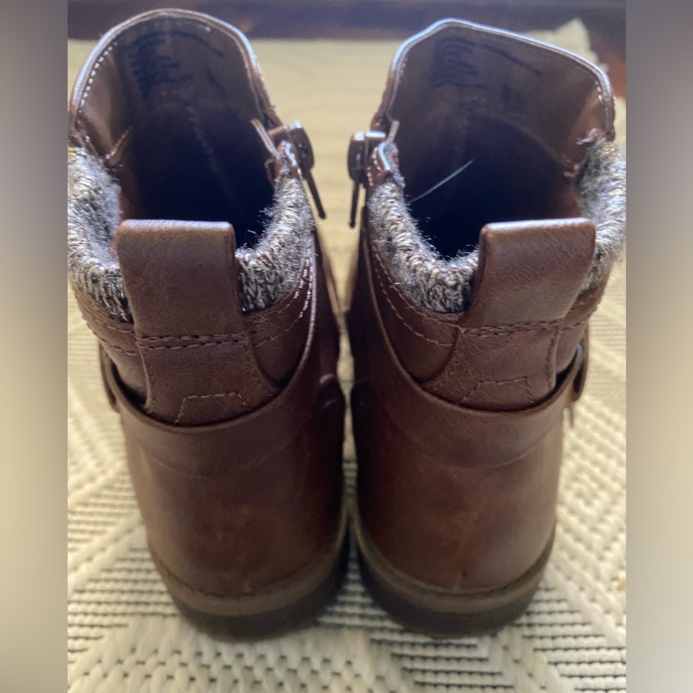 Wonder Nation Big Girls Ankle Boots,SZ5 - Picture 4 of 7